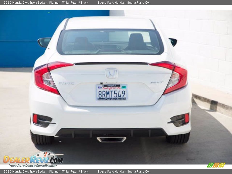 2020 Honda Civic Sport Sedan Platinum White Pearl / Black Photo #9
