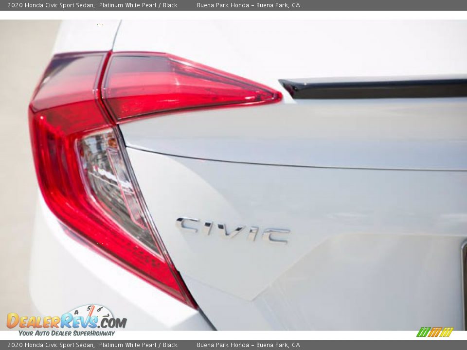 2020 Honda Civic Sport Sedan Platinum White Pearl / Black Photo #10