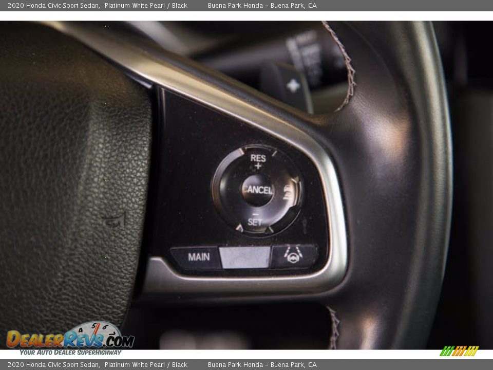 2020 Honda Civic Sport Sedan Platinum White Pearl / Black Photo #15