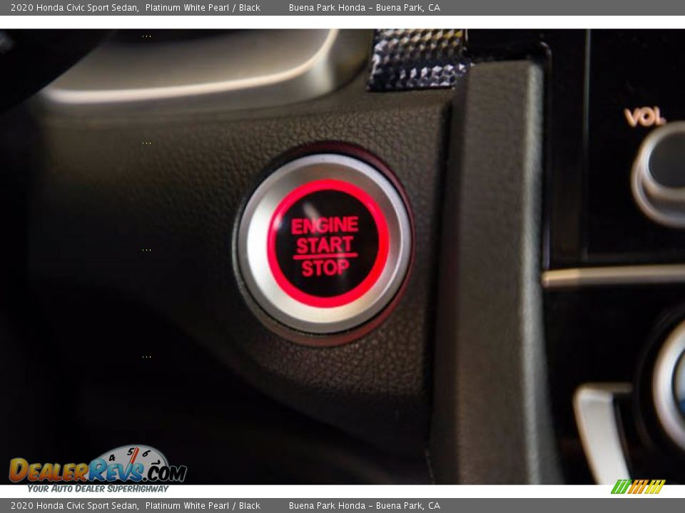 2020 Honda Civic Sport Sedan Platinum White Pearl / Black Photo #16