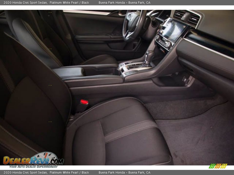 2020 Honda Civic Sport Sedan Platinum White Pearl / Black Photo #23