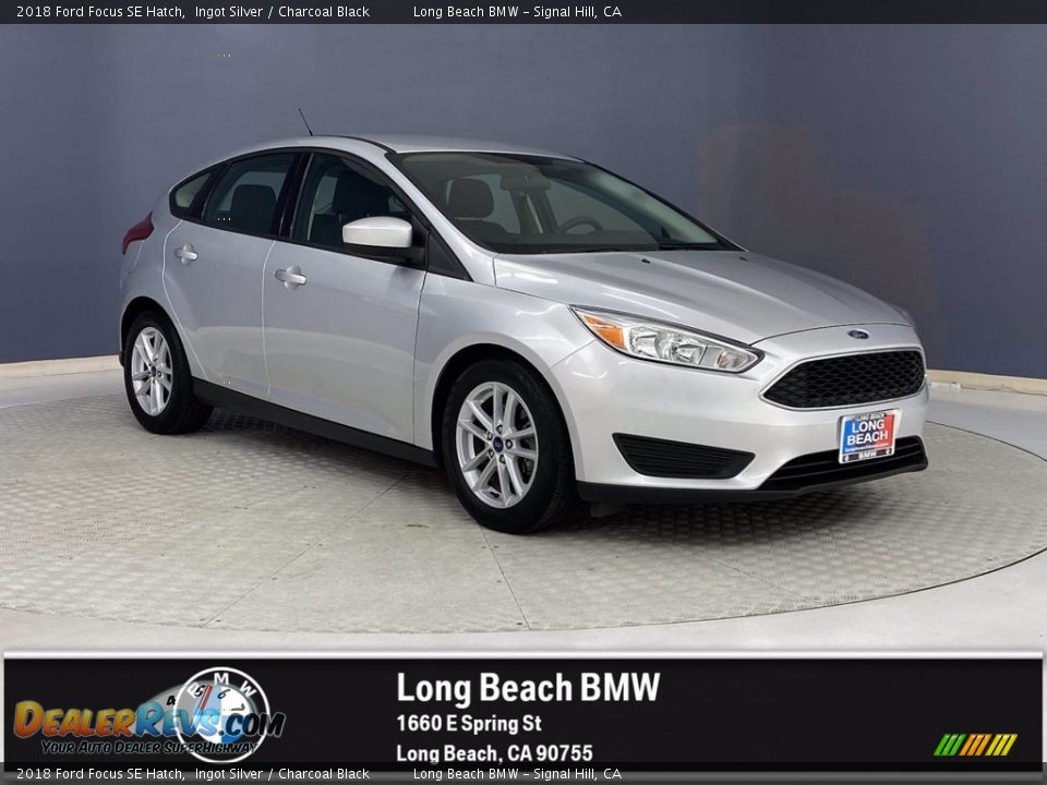 2018 Ford Focus SE Hatch Ingot Silver / Charcoal Black Photo #1