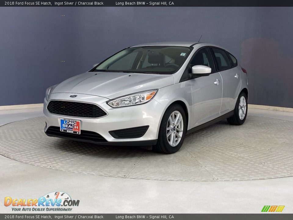 2018 Ford Focus SE Hatch Ingot Silver / Charcoal Black Photo #3