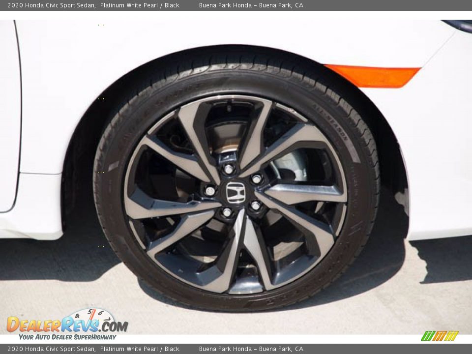 2020 Honda Civic Sport Sedan Platinum White Pearl / Black Photo #35