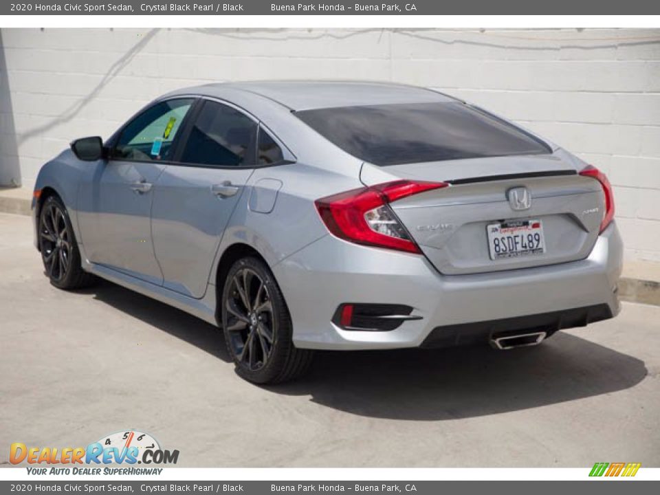 2020 Honda Civic Sport Sedan Crystal Black Pearl / Black Photo #2