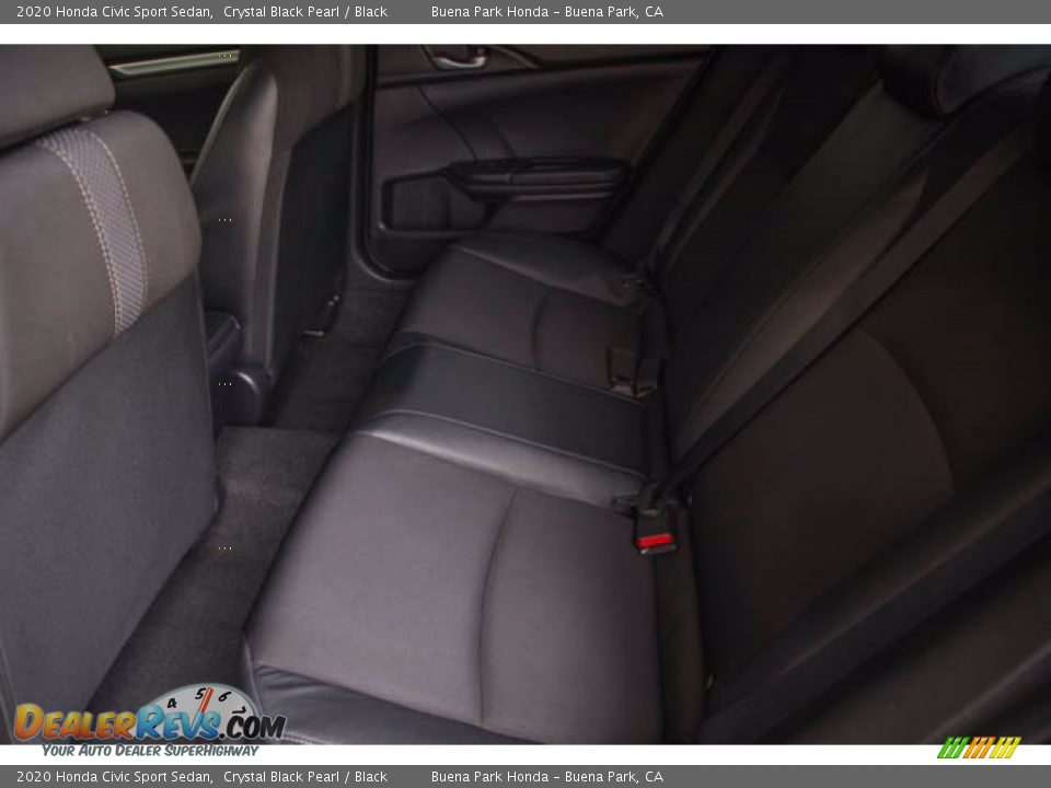 2020 Honda Civic Sport Sedan Crystal Black Pearl / Black Photo #4