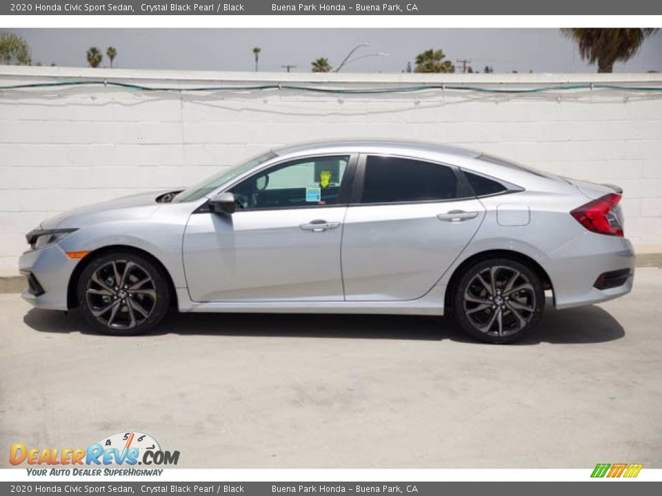 2020 Honda Civic Sport Sedan Crystal Black Pearl / Black Photo #8