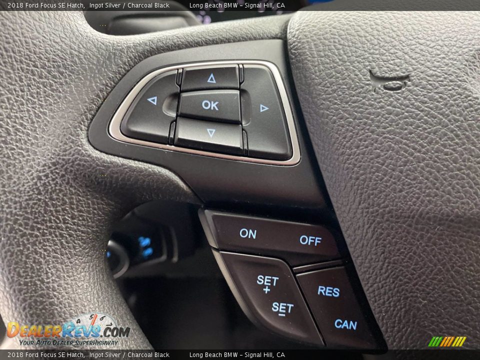 2018 Ford Focus SE Hatch Ingot Silver / Charcoal Black Photo #19