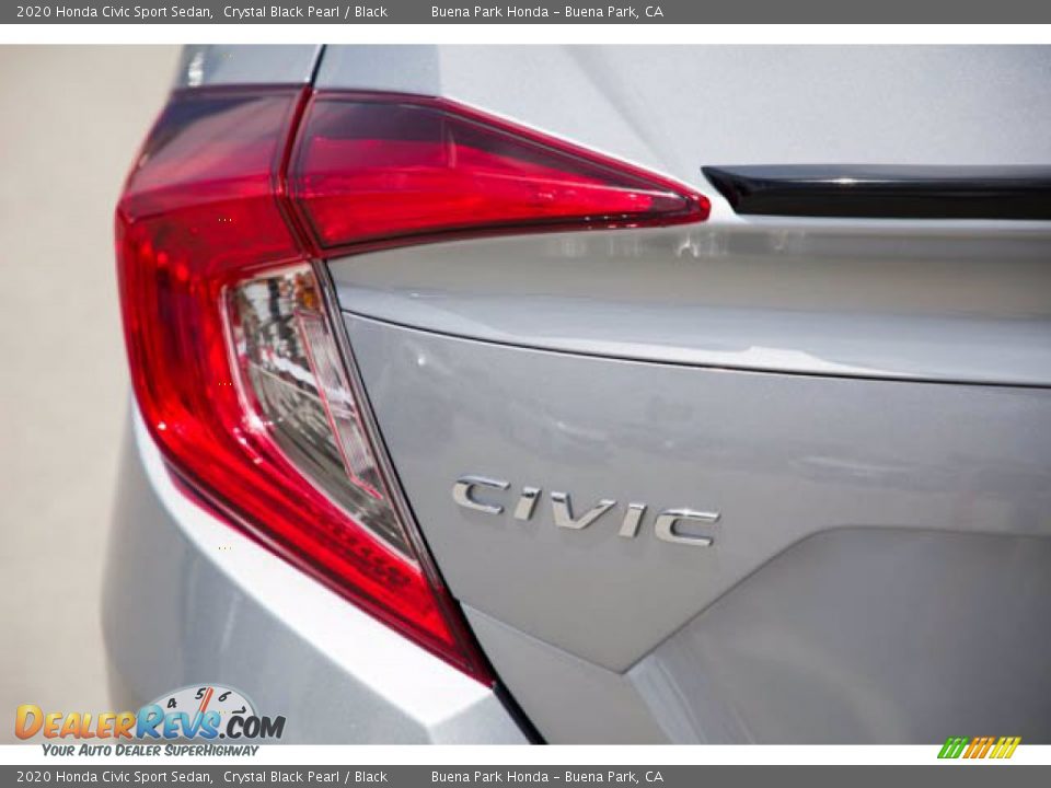 2020 Honda Civic Sport Sedan Crystal Black Pearl / Black Photo #10