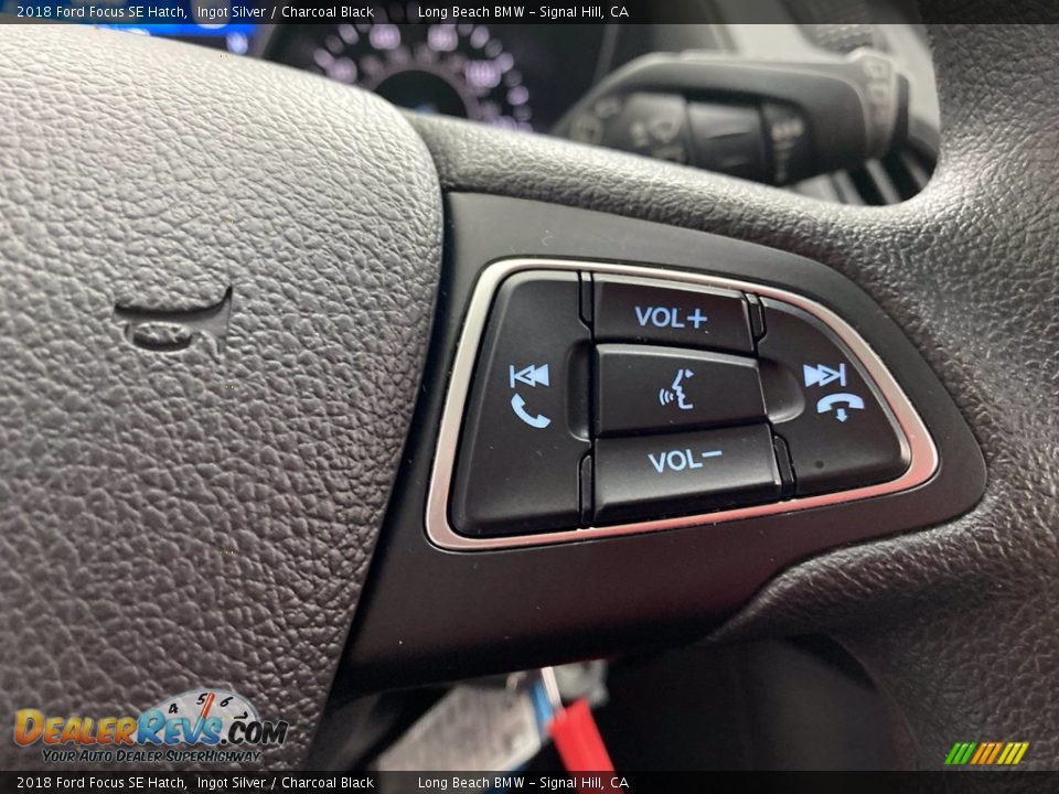 2018 Ford Focus SE Hatch Ingot Silver / Charcoal Black Photo #20