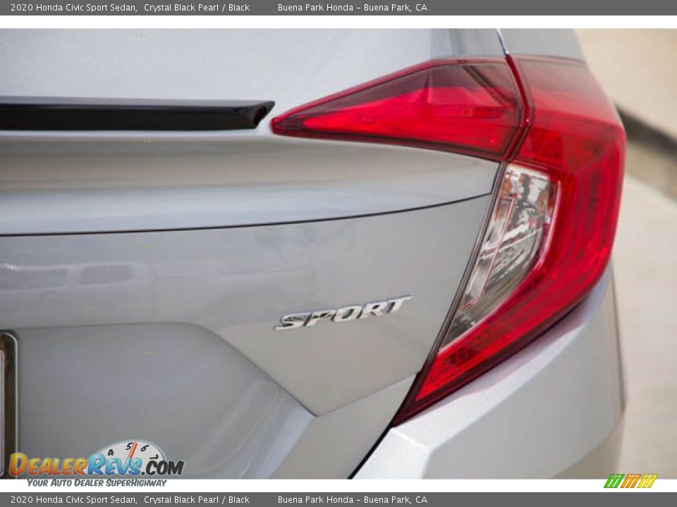 2020 Honda Civic Sport Sedan Crystal Black Pearl / Black Photo #11