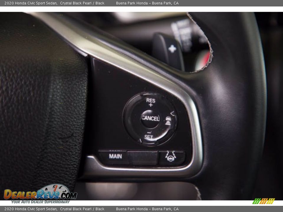 2020 Honda Civic Sport Sedan Crystal Black Pearl / Black Photo #15