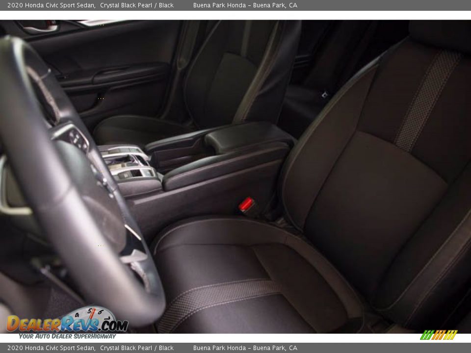 2020 Honda Civic Sport Sedan Crystal Black Pearl / Black Photo #18