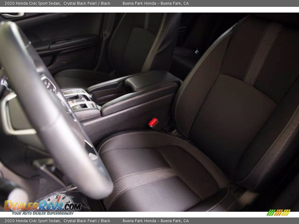 2020 Honda Civic Sport Sedan Crystal Black Pearl / Black Photo #19