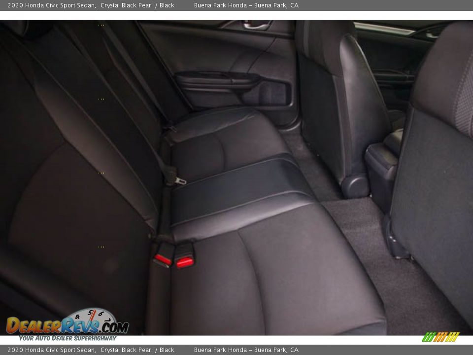 2020 Honda Civic Sport Sedan Crystal Black Pearl / Black Photo #22