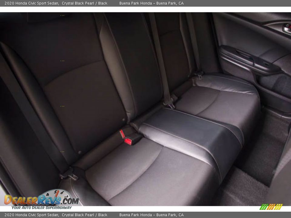 2020 Honda Civic Sport Sedan Crystal Black Pearl / Black Photo #23