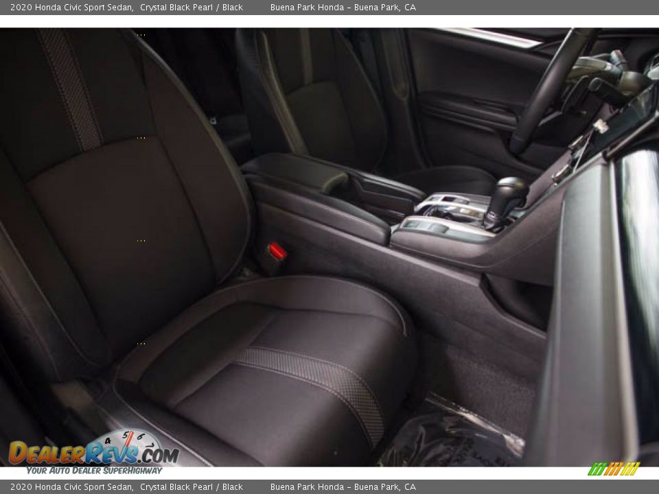 2020 Honda Civic Sport Sedan Crystal Black Pearl / Black Photo #25