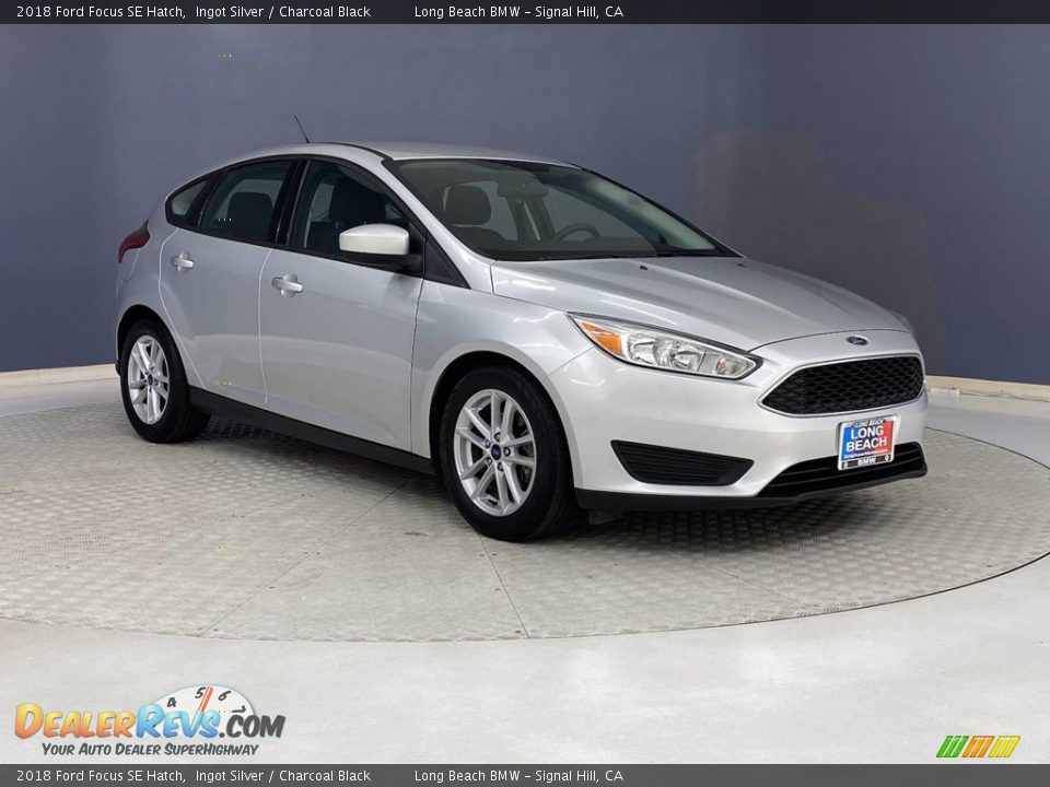 2018 Ford Focus SE Hatch Ingot Silver / Charcoal Black Photo #36