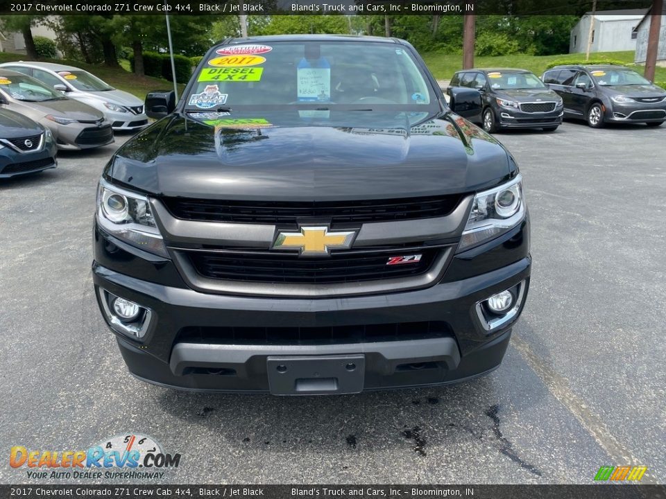 2017 Chevrolet Colorado Z71 Crew Cab 4x4 Black / Jet Black Photo #3