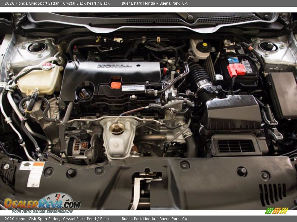 2020 Honda Civic Sport Sedan Crystal Black Pearl / Black Photo #34