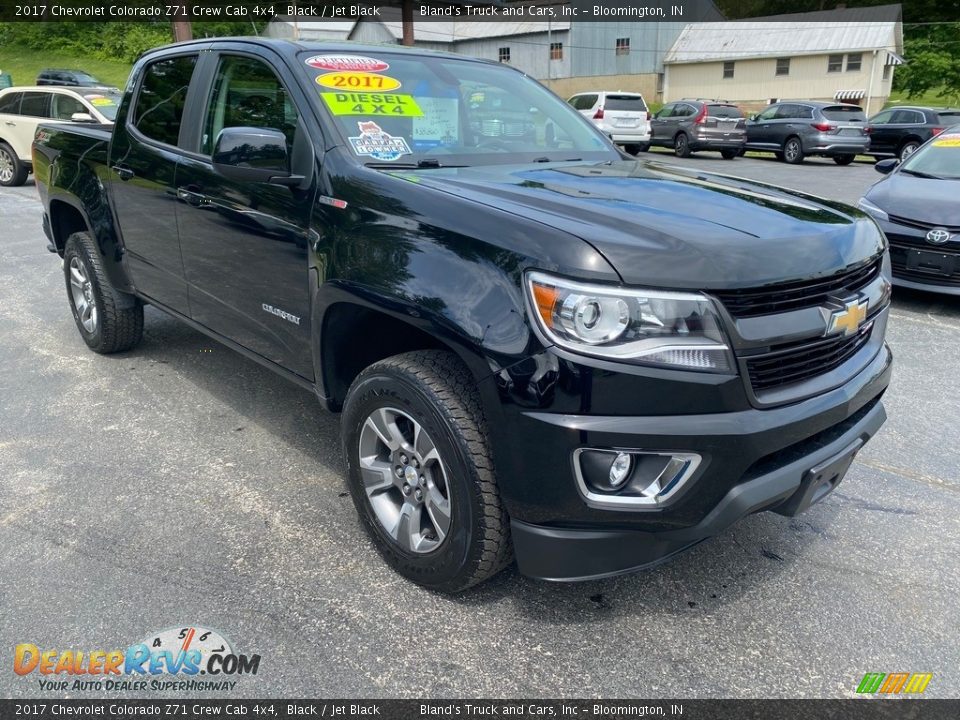 2017 Chevrolet Colorado Z71 Crew Cab 4x4 Black / Jet Black Photo #4