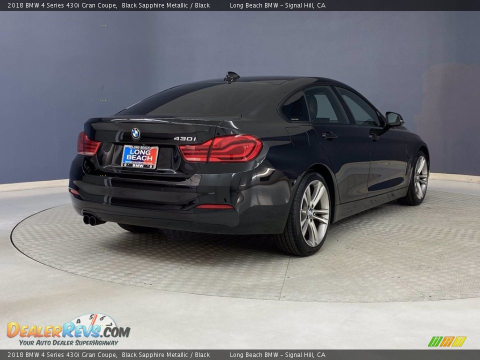 2018 BMW 4 Series 430i Gran Coupe Black Sapphire Metallic / Black Photo #5