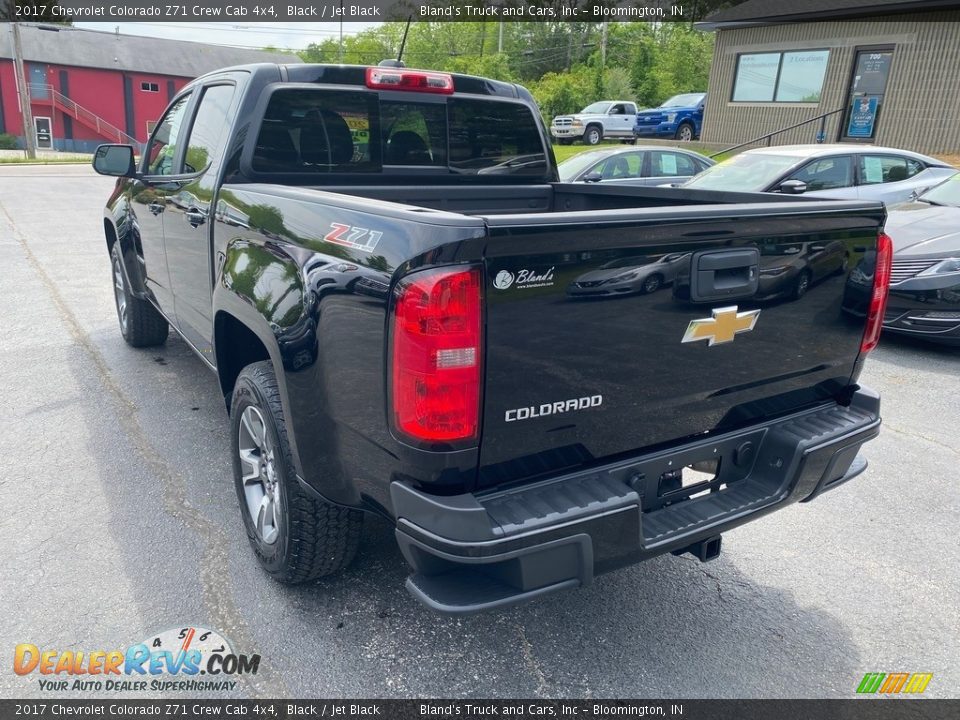 2017 Chevrolet Colorado Z71 Crew Cab 4x4 Black / Jet Black Photo #8