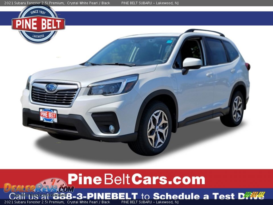 2021 Subaru Forester 2.5i Premium Crystal White Pearl / Black Photo #1