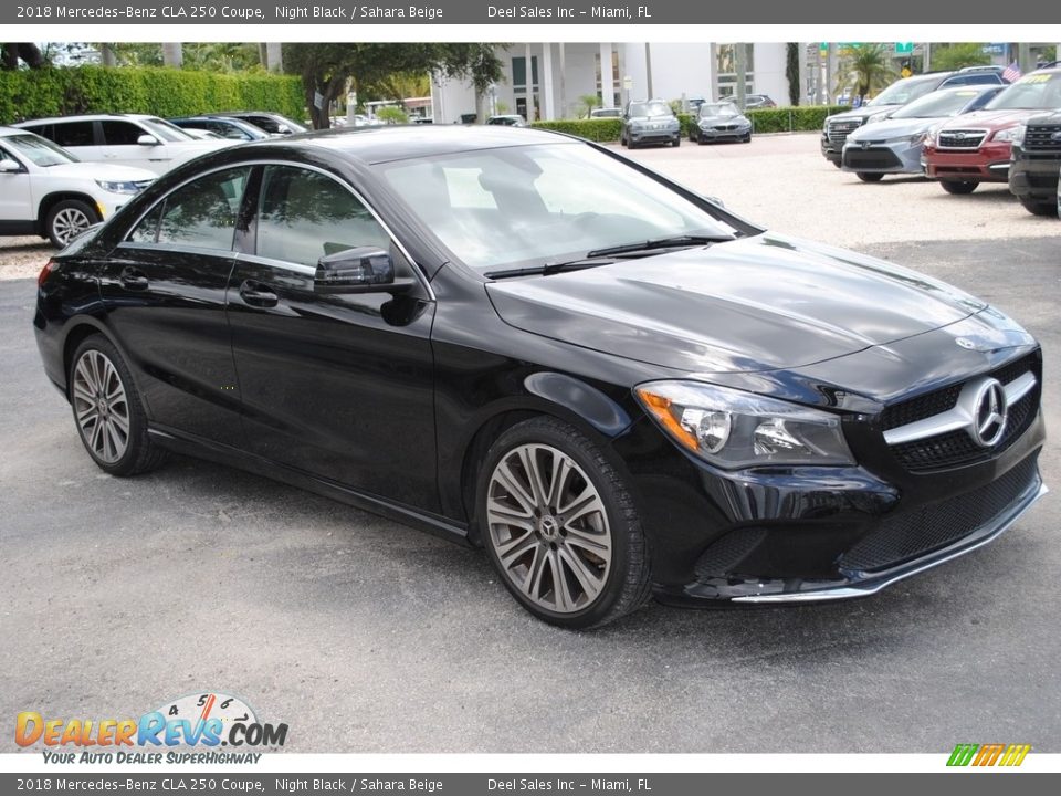 2018 Mercedes-Benz CLA 250 Coupe Night Black / Sahara Beige Photo #2