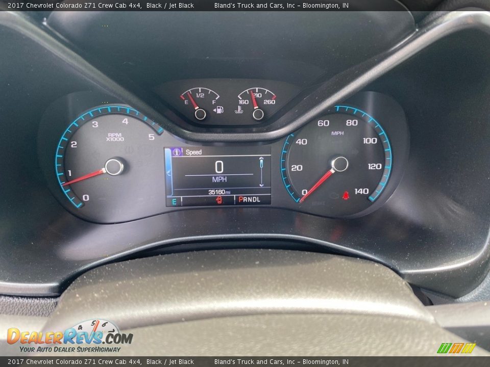 2017 Chevrolet Colorado Z71 Crew Cab 4x4 Black / Jet Black Photo #16