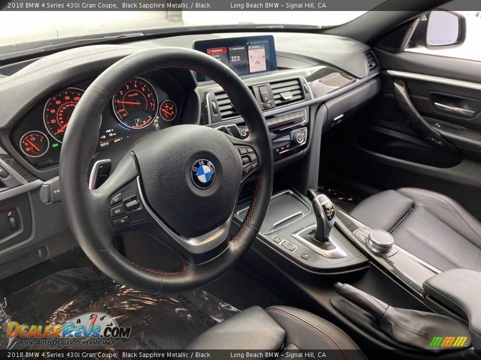 2018 BMW 4 Series 430i Gran Coupe Black Sapphire Metallic / Black Photo #16