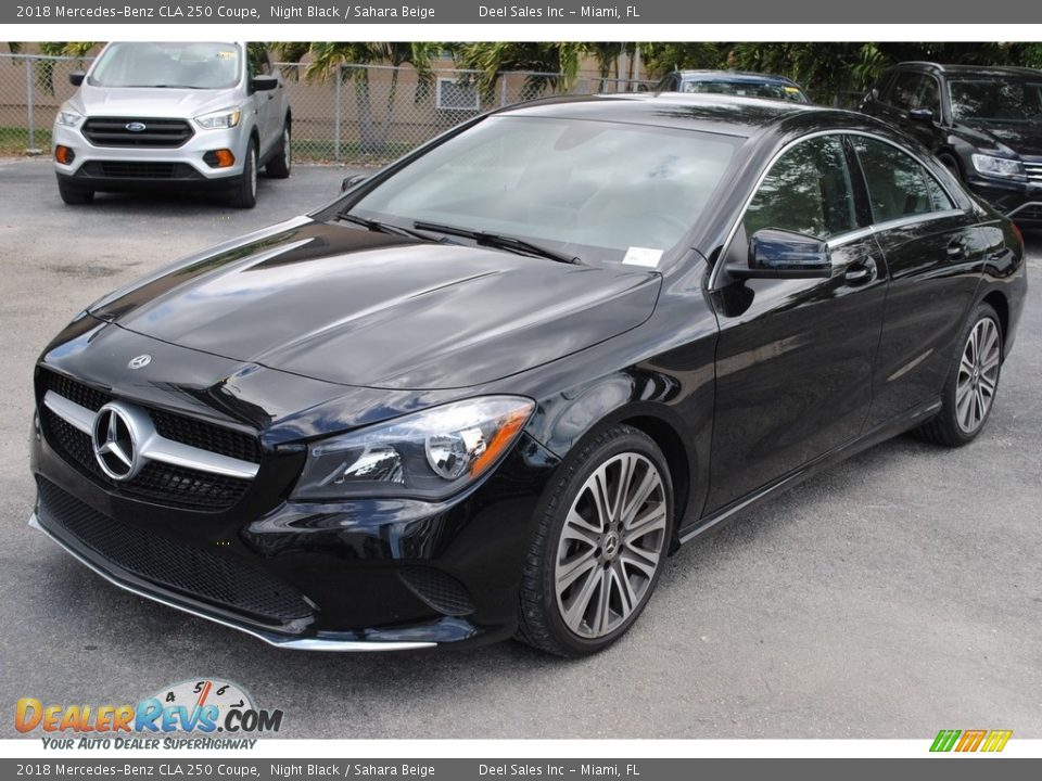 2018 Mercedes-Benz CLA 250 Coupe Night Black / Sahara Beige Photo #4