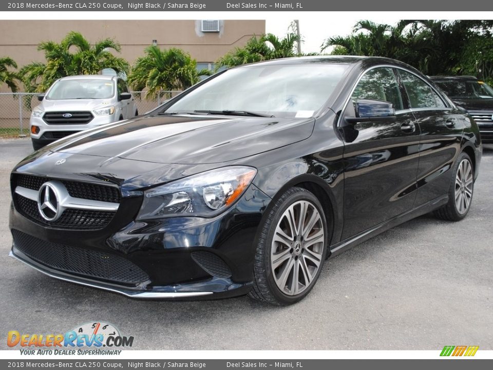 2018 Mercedes-Benz CLA 250 Coupe Night Black / Sahara Beige Photo #5