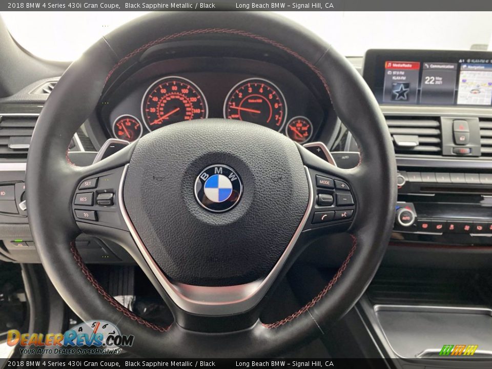 2018 BMW 4 Series 430i Gran Coupe Black Sapphire Metallic / Black Photo #18