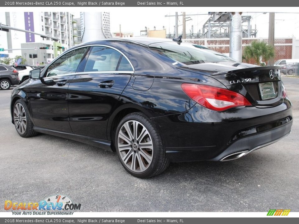 2018 Mercedes-Benz CLA 250 Coupe Night Black / Sahara Beige Photo #7