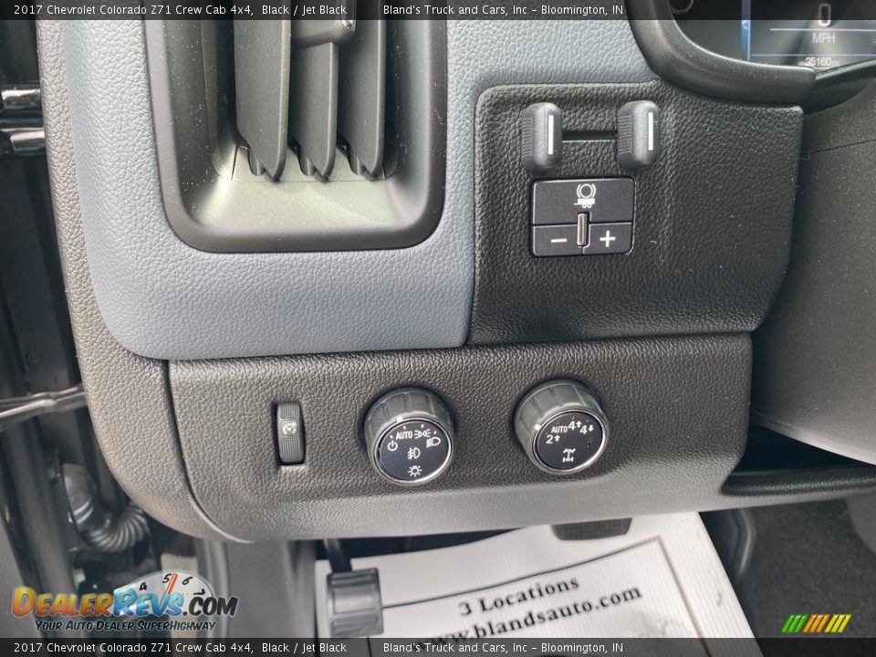 2017 Chevrolet Colorado Z71 Crew Cab 4x4 Black / Jet Black Photo #21