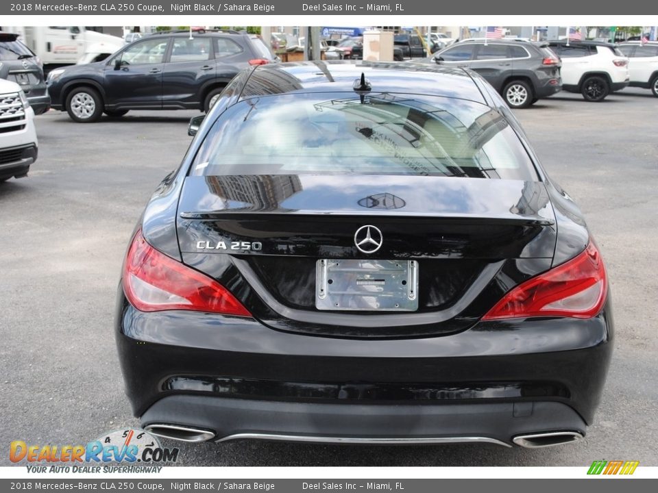 2018 Mercedes-Benz CLA 250 Coupe Night Black / Sahara Beige Photo #8