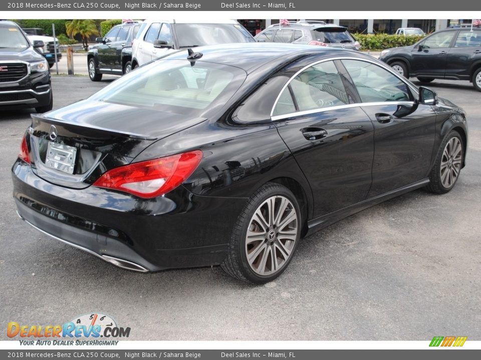 2018 Mercedes-Benz CLA 250 Coupe Night Black / Sahara Beige Photo #9