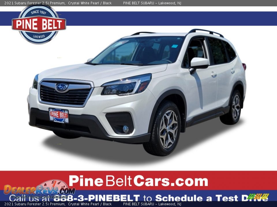 2021 Subaru Forester 2.5i Premium Crystal White Pearl / Black Photo #1