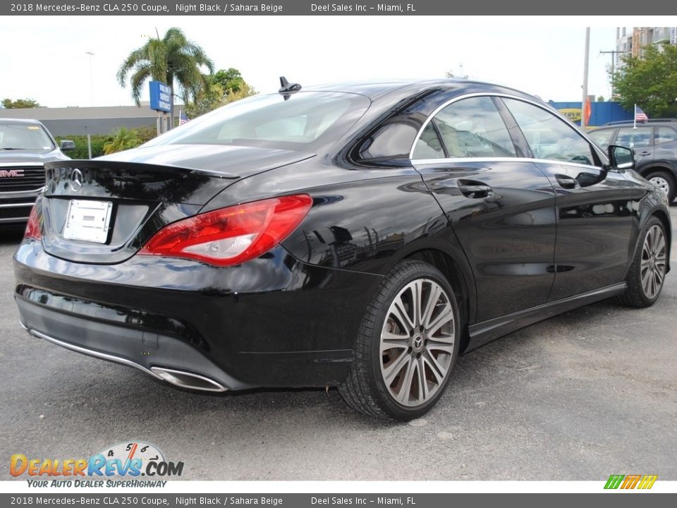 2018 Mercedes-Benz CLA 250 Coupe Night Black / Sahara Beige Photo #10