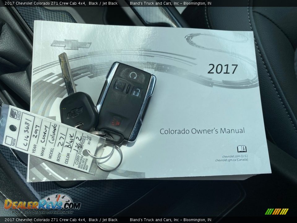 2017 Chevrolet Colorado Z71 Crew Cab 4x4 Black / Jet Black Photo #35
