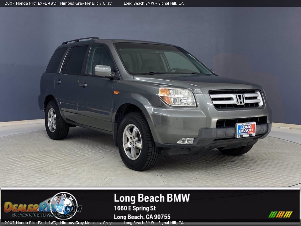 2007 Honda Pilot EX-L 4WD Nimbus Gray Metallic / Gray Photo #1