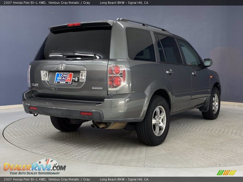 2007 Honda Pilot EX-L 4WD Nimbus Gray Metallic / Gray Photo #5