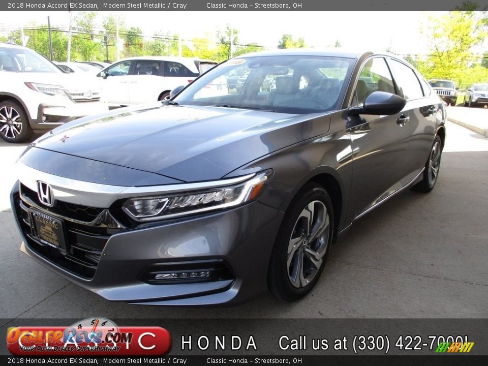 2018 Honda Accord EX Sedan Modern Steel Metallic / Gray Photo #1