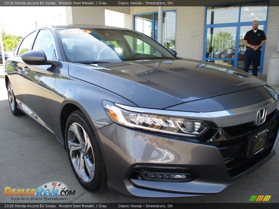 2018 Honda Accord EX Sedan Modern Steel Metallic / Gray Photo #3