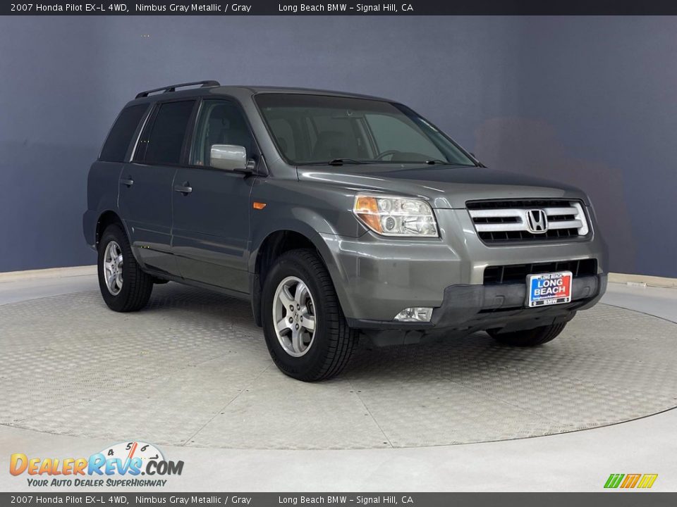 2007 Honda Pilot EX-L 4WD Nimbus Gray Metallic / Gray Photo #36