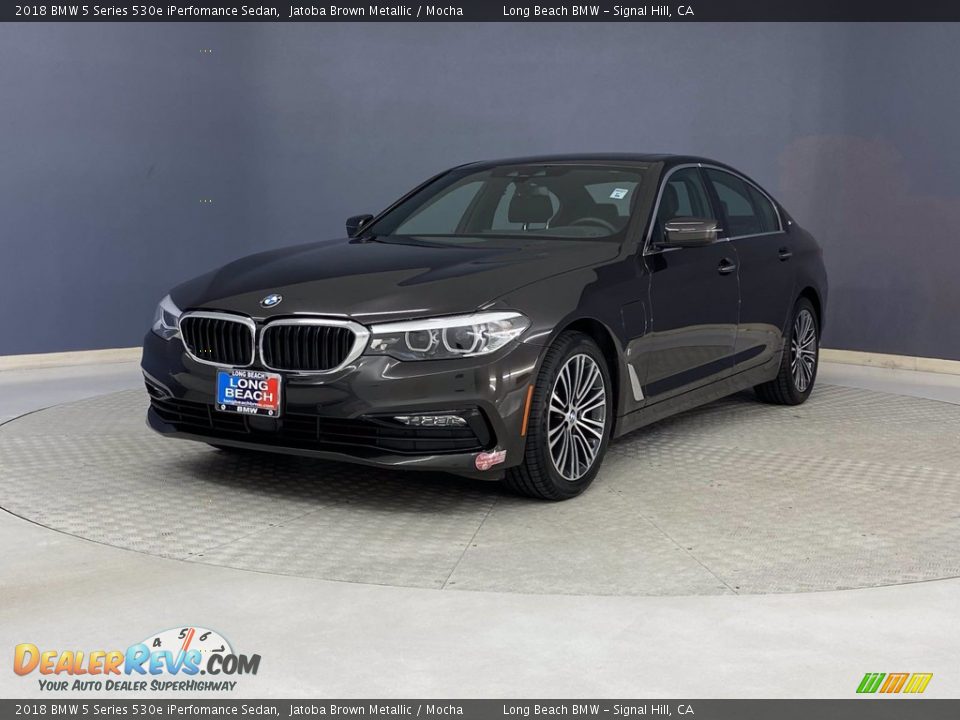 2018 BMW 5 Series 530e iPerfomance Sedan Jatoba Brown Metallic / Mocha Photo #3