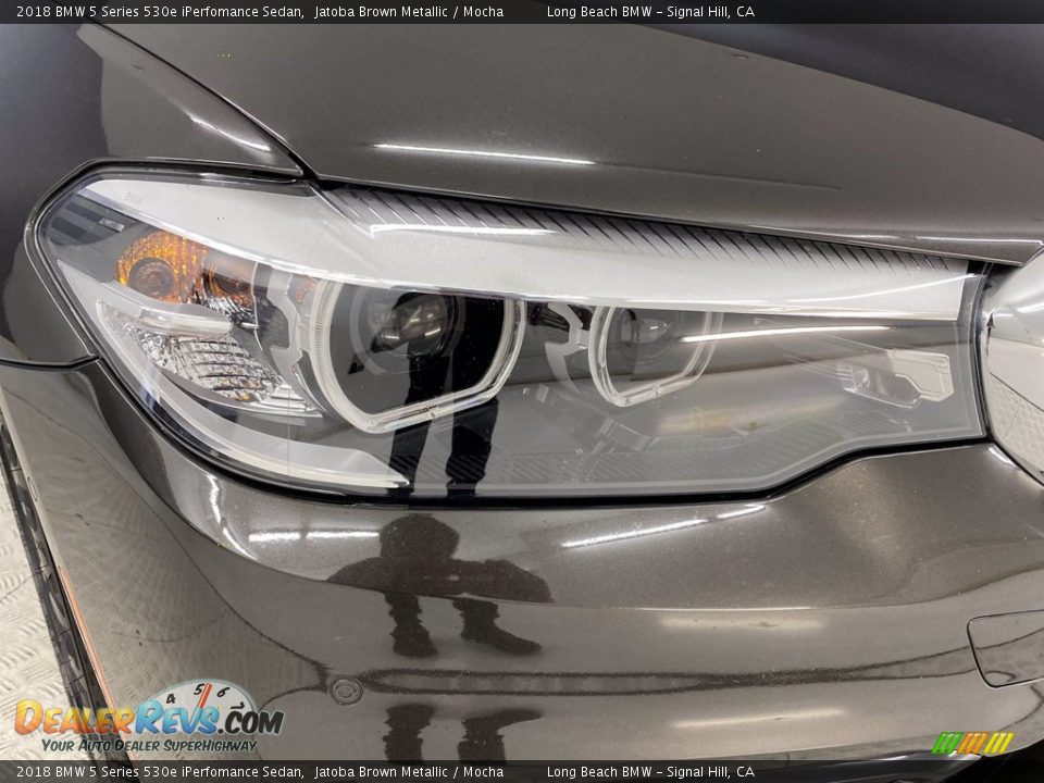 2018 BMW 5 Series 530e iPerfomance Sedan Jatoba Brown Metallic / Mocha Photo #7