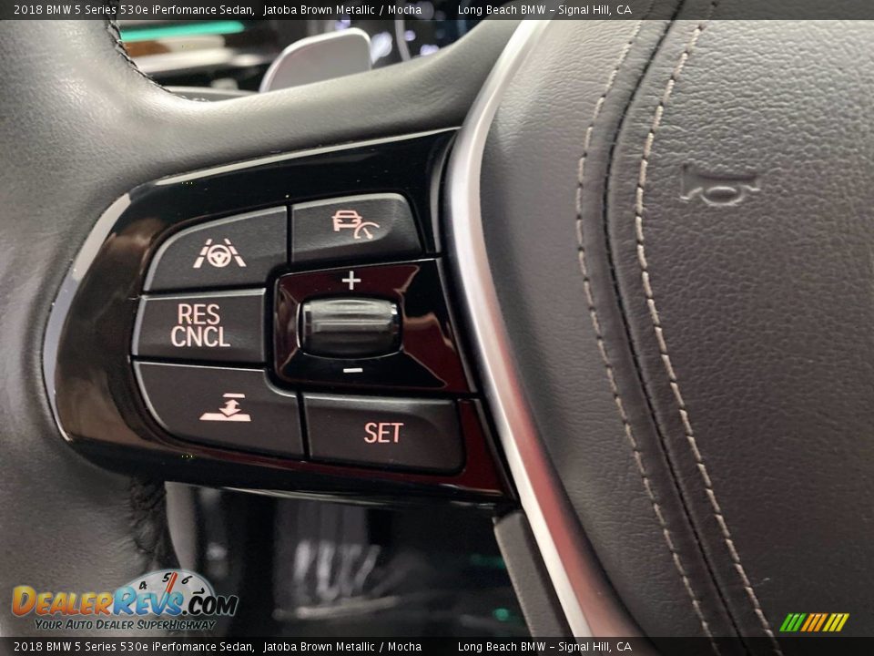 2018 BMW 5 Series 530e iPerfomance Sedan Steering Wheel Photo #19