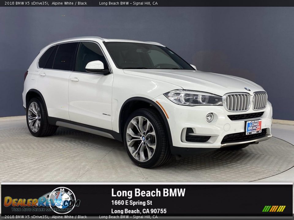 2018 BMW X5 sDrive35i Alpine White / Black Photo #1